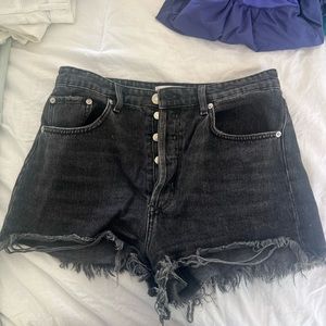 Black Denim Zara Shorts